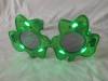 LED Flashing Clover party Glasses