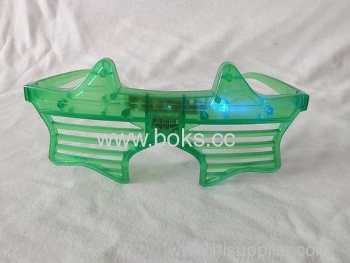 3 lights Five-pointed star shaped LED Flashing party Glasses