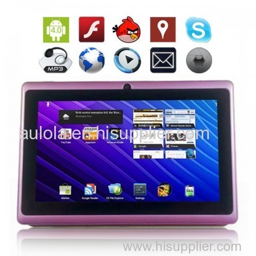 4GB 7" Google Android 4.0 Tablet PC Multi Touch Screen Wifi Camera - Aulola