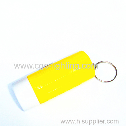 plastic high power and easy-taking keychain flash light