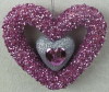 Heart Christmas hanging ornament