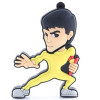 pvc cartoon Kungfu Hero Bruce Lee people design usb disk