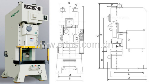 80T APA C frame single crank presswith low cost