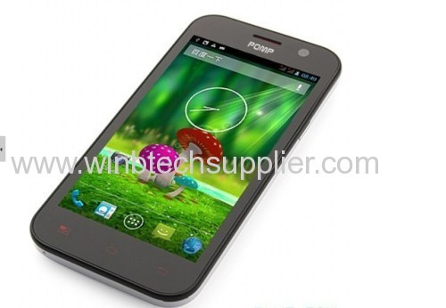 W89 promo 4.7 inch POMP MTK6589 Quad Core Andriod4.2 854x480 IPS 8MP+2MP 1G RAM+4G ROM GPS WIFI