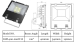 200w retrofit led flood light - outdoor IP65 - meanwell - bridgelux - 18000Lm - 95~295VAC