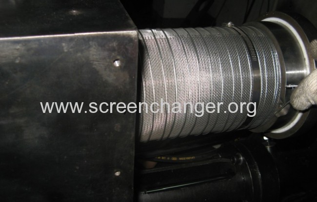 DHZX back flush continuous screen changer for plastic recycling machine