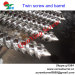 Bimetallic twin screw barrel