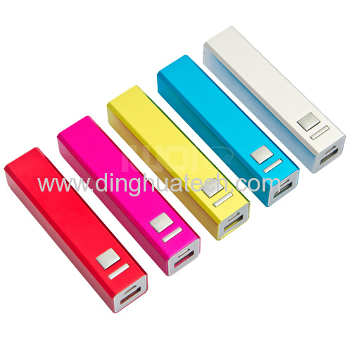 Lipstick Shape Mobile Power Supply (LED Torch Light)(2000MAH)