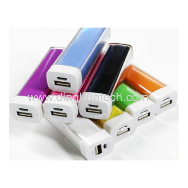 Lipstick Shape Mobile Power Supply (LED Torch Light)(2000MAH)