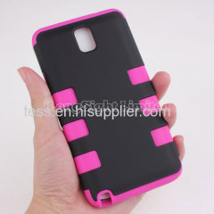 Rubberized Dual Layer Plastic & Silicone Hybrid Case for Samsung Note 3 N9000