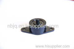 Rotary damper for plug base cover