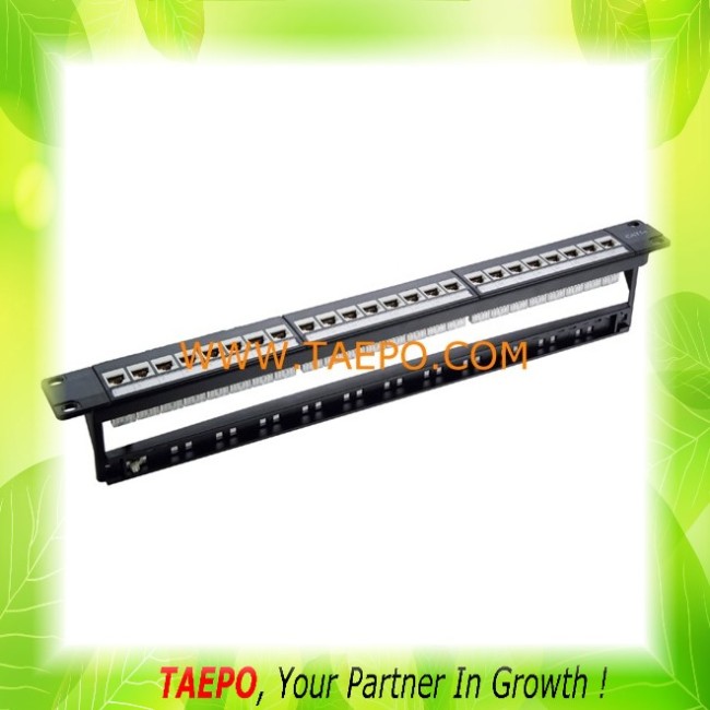 191U CAT5E and CAT6 24 port patch panel with cable manager