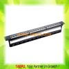 19&quot; 1U CAT5E and CAT6 24 port patch panel with cable manager