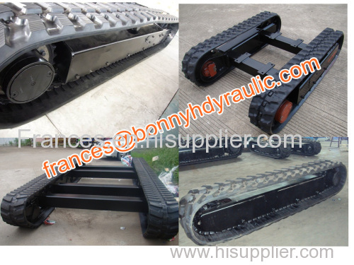 Rubber and steel track undercarriage