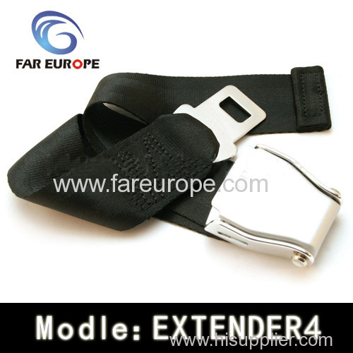 Airplane seat belt extender