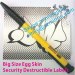 Black Printing Fragile Eggshell Sticker with Strong Ahesive