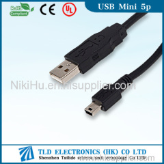 China manufacturer USB AM to Mini 5pin Cable