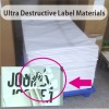 Minrui Ultra Destructible Vinyl Sticker Materials in Sheets for Offset Printing