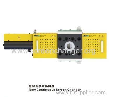 Single plate continuous screen changer for foaming board extrusion line