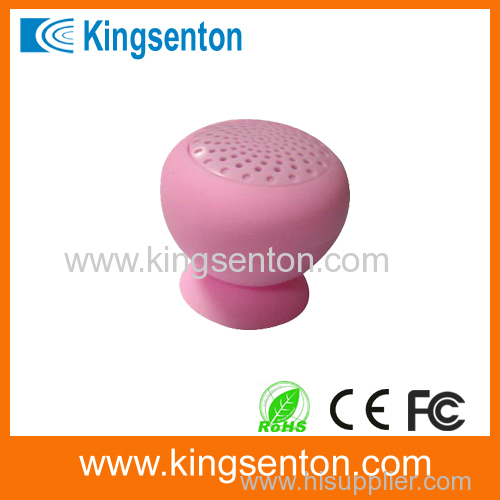 new gadget 2013 wireless bluetooth pink silicon speaker