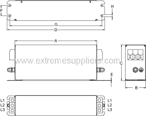 Corcom 75BCF10 TE1609989-6 1609989-6