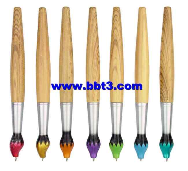 2013 promotional oil brush twist-action ballpen