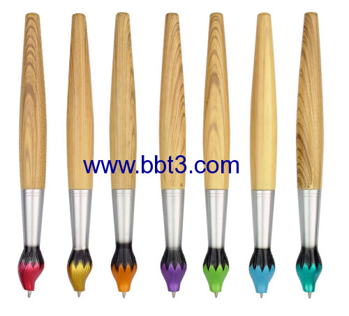 2013 promotional oil brush twist-action ballpen