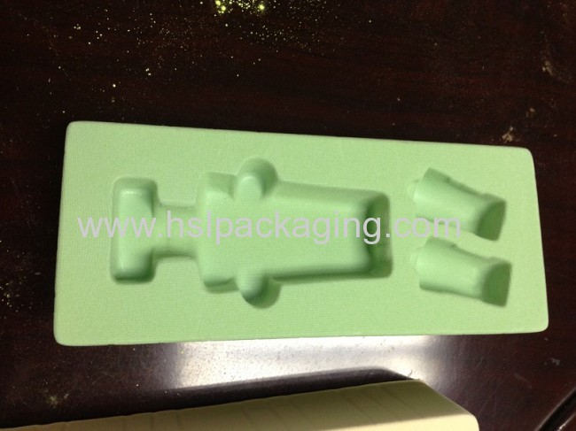 flocking Cosmetic plastic tray 