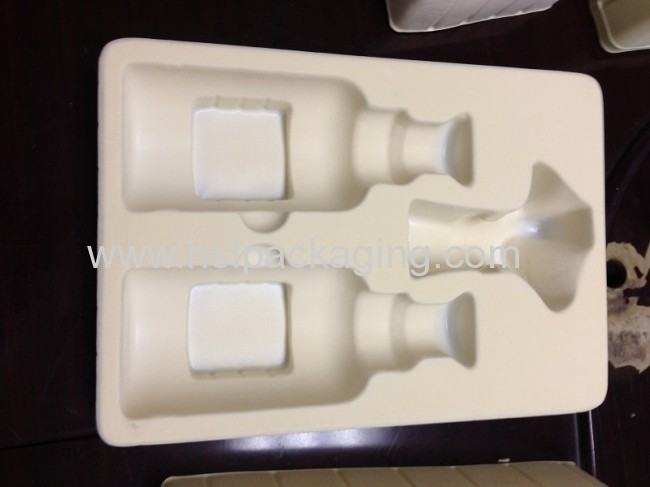 flocking Cosmetic plastic tray 