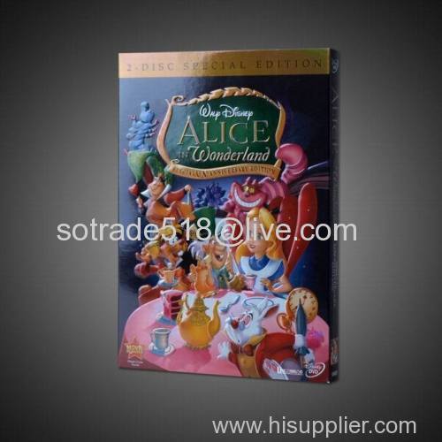 Alice in Wonderland Cartoon Disney DVD Movies