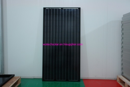 black mono solar panel