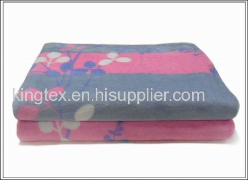 Stock printed coral fleece blanket 240-300gsm with good price