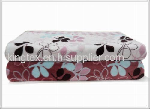 Stock printed coral fleece blanket 240-300gsm with good designs