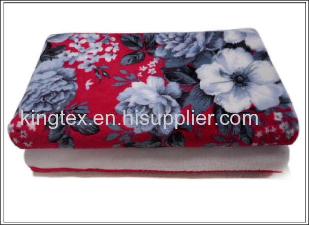 Stock printed coral fleece blanketwith good designs 150*200cm