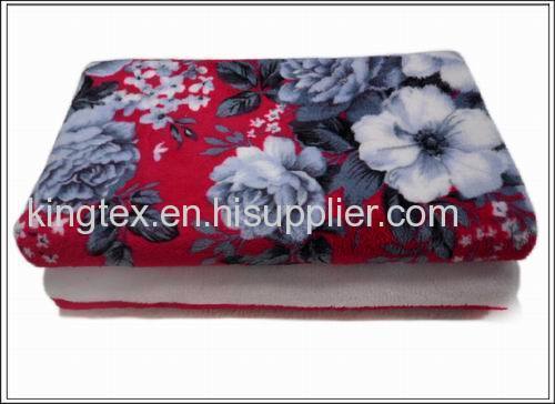 Stock printed coral fleece blanket with good designs 150*200cm