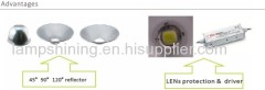 100W LED High Bay light Brdigelux - 9000Lm - meanwell driver - 300W HPS replacement - 5 years warranty