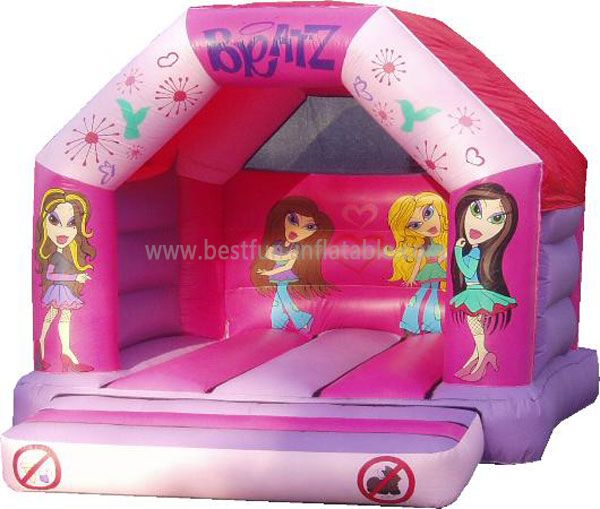 Pink Inflatable Girls Bounce House