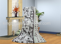 100% polyester printed and soft flannel fleece blanket