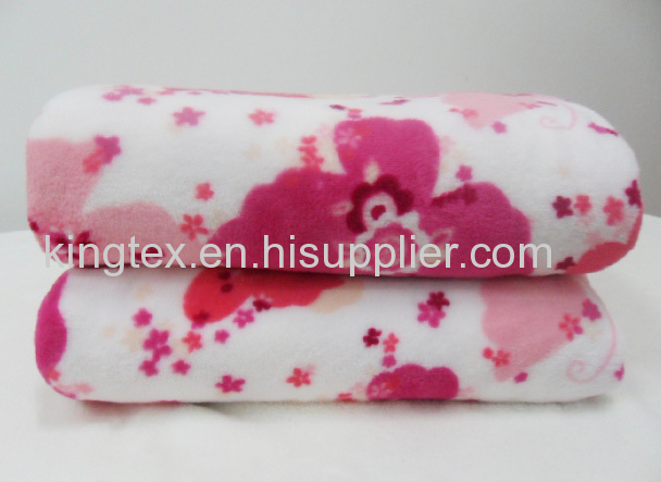softprinted and flannel fleece blanket