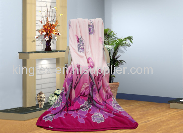 softprinted and flannel fleece blanket with good quality