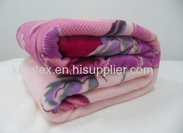 softprinted and flannel fleece blanket with good quality