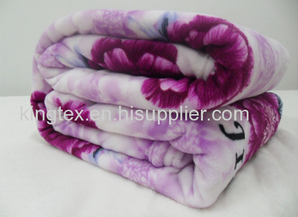 stock softprinted and flannelblanket 280-320gsm