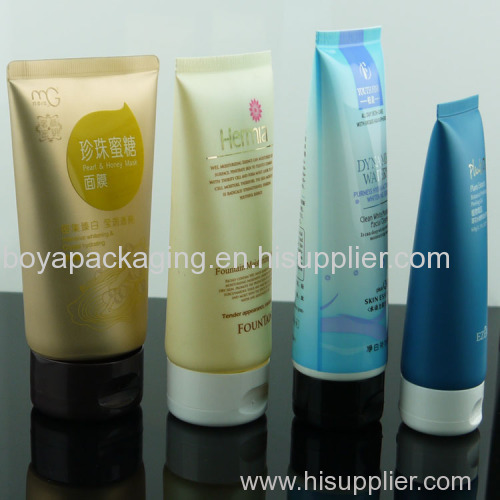 Plastic Tube with flip top cap for cosmetic