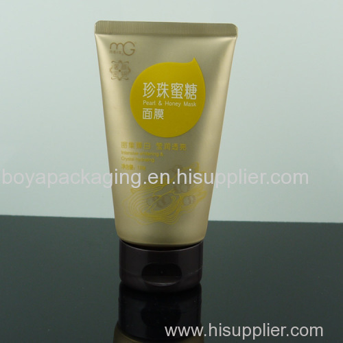 plastic cosmetic tubes with flip top cap for facial mask