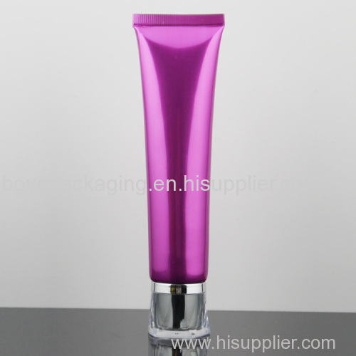 packaging container cosmetic plastic tube with acrylic cap