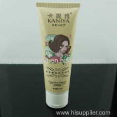 plastic cosmetic tube with cap