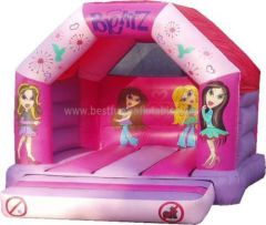 Pink girls' tower Inflatable Bouncy Castle