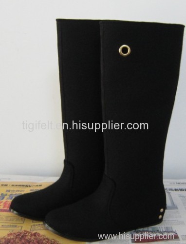 Black Boot Wool Felt Boot