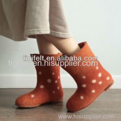 Fashionable Women Short Felt boots in Different Size