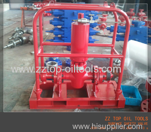 Surface safety valve SSV